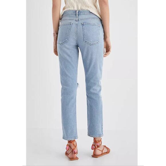 AGOLDE Toni Straight Leg Mid Rise Denim Jeans Women's 24 Capsule Easy Everyday - Picture 1 of 10